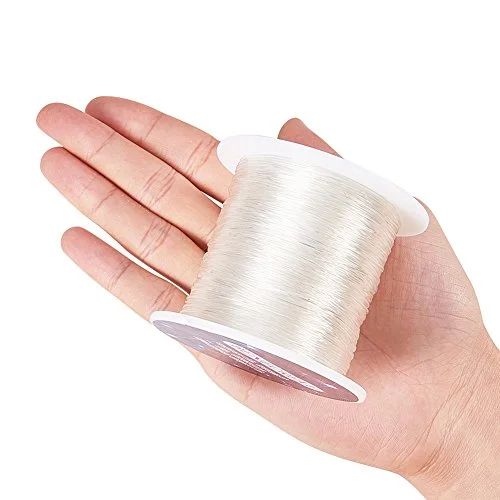 BENECREAT 150m/roll 0.8mm Crystal Thread Elastic Cord Stretchy Bracelet String, Crystal String Bead Cord for Bracelet, Beading and Jewelry Making — view 3