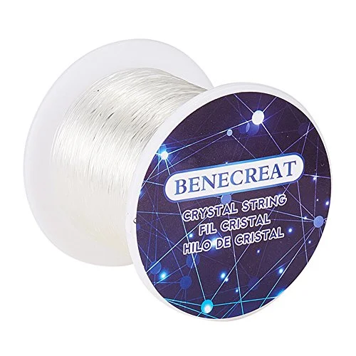 BENECREAT 150m/roll 0.8mm Crystal Thread Elastic Cord Stretchy Bracelet String, Crystal String Bead Cord for Bracelet, Beading and Jewelry Making — view 5