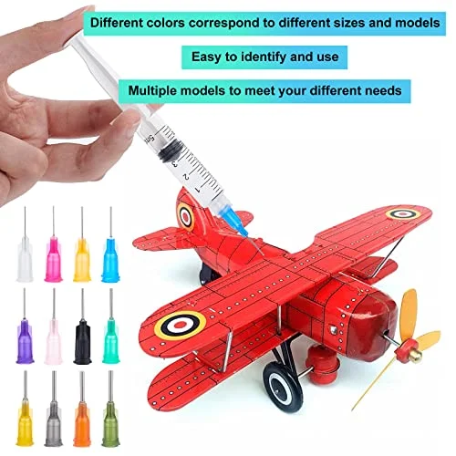 BENECREAT 144PCS 0.5 Inch 12 Different Gauge Blunt Tip Syringe Needles Dispensing Needle with Lure Lock for Refilling Liquid Inks and Syringes, Crafts Supplies — view 5